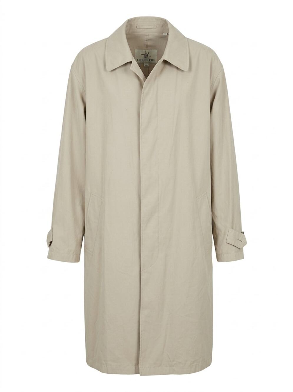 London Fog Beige Long Trench Coat Raincoat Jacket Women Size XL